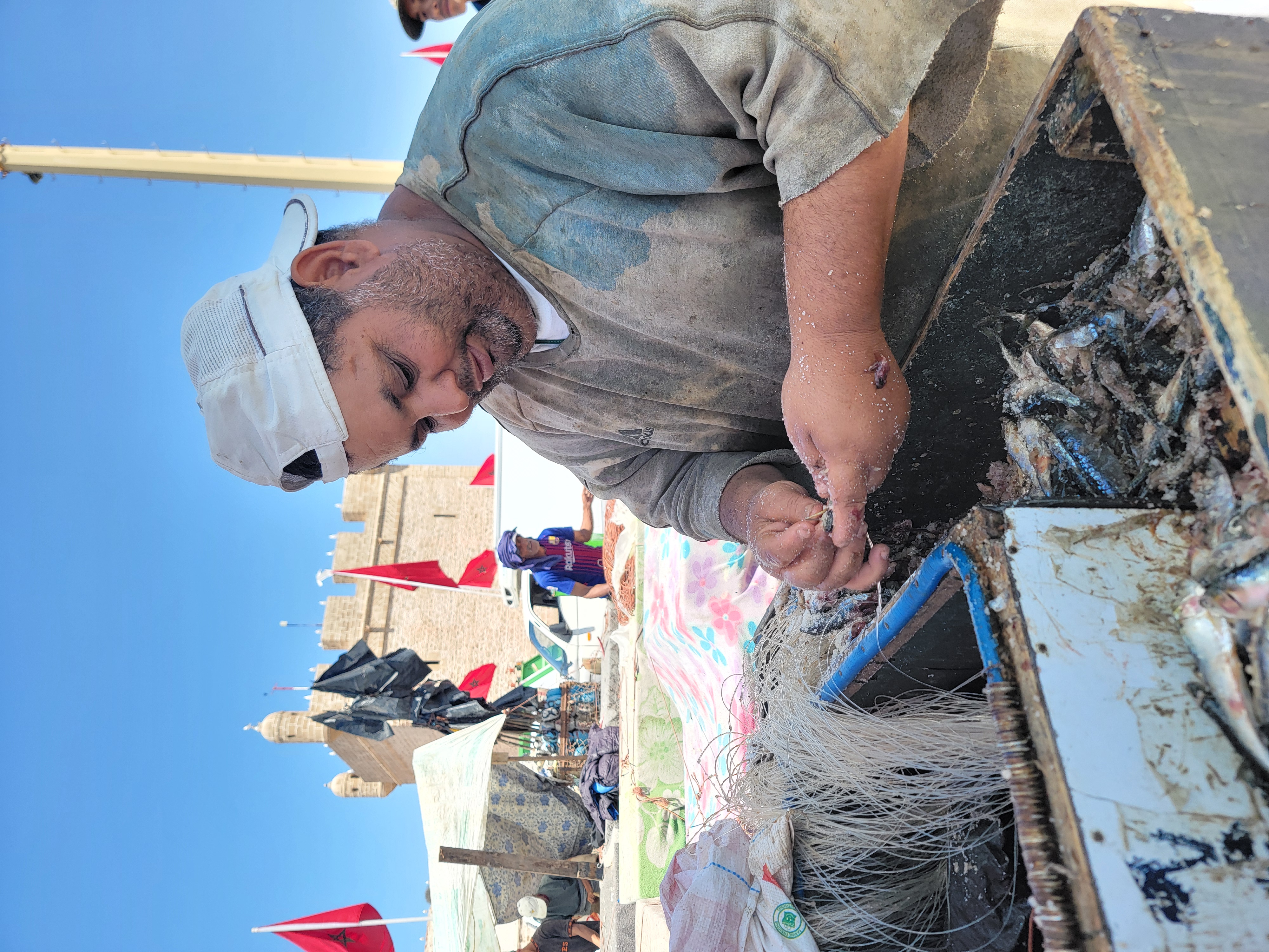 Un pêcheur d'Essaouira au petit matin